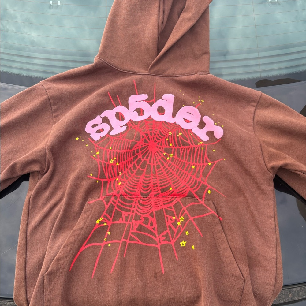 Brown Spider Graphic Hoodie